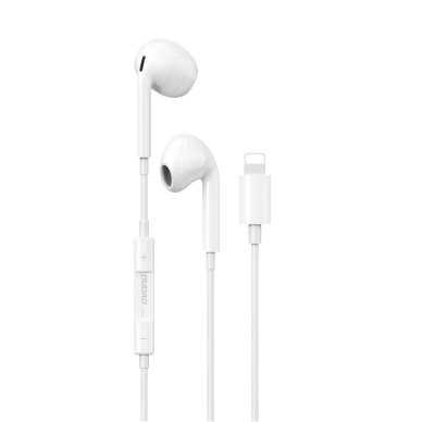 Ausinės Dudao X14PROL-W1 Earphones Lightning Connector Baltos (X14PROL-W1)