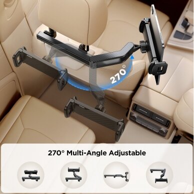 Automobilinis laikiklis ant sėdynės atlošo Joyroom JR-ZS369 car headrest tablet holder juodas 1