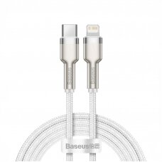 Baseus Cafule Series Metal Data USB-C / Lightning 20W PD Kabelis 1 m - baltas