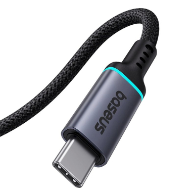 Baseus B0063370C111-00 USB-C - USB-C Kabelis 4K 60Hz 100W 5A 10Gb/s 0.5m - Juodas 6