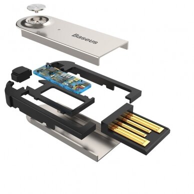 Baseus Ba01 Usb Wireless Mėlynastooth 5.0 Aux Adapter Jack Cable Juodas (Caba01-01) Ex-Display 3