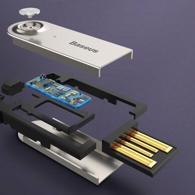 Baseus Ba01 Usb Wireless Mėlynastooth 5.0 Aux Adapter Jack Cable Juodas (Caba01-01) Ex-Display 7