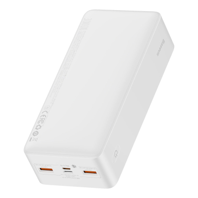 Baseus Bipow Fast Charge Power Bank 30000mAh 20W white (Overseas Edition) + USB-A - Micro USB 0.25m cable white (PPBD050402) 2