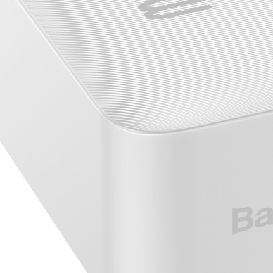 Baseus Bipow Fast Charge Power Bank 30000mAh 20W white (Overseas Edition) + USB-A - Micro USB 0.25m cable white (PPBD050402) 5