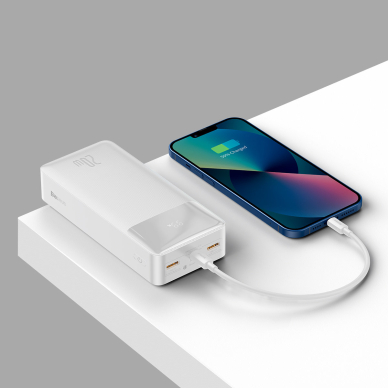 Baseus Bipow Fast Charge Power Bank 30000mAh 20W white (Overseas Edition) + USB-A - Micro USB 0.25m cable white (PPBD050402) 7