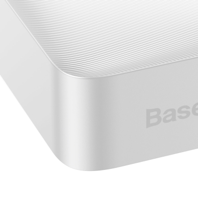 Baseus Bipow Fast Charging Power Bank 20000mAh 20W Baltas (Overseas Edition) + USB-A - Micro USB 0.25m cable Baltas (PPBD050302) 5