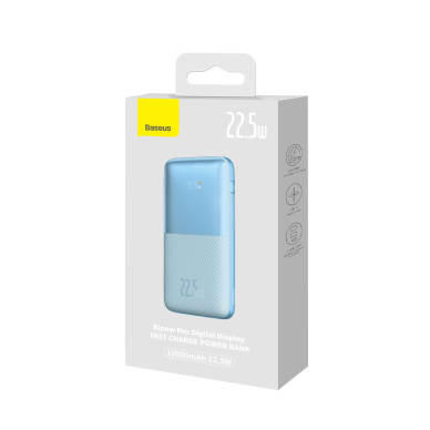 Baseus Bipow Pro powerbank 10000mAh 22.5W + USB 3A cable 0.3m Mėlynas (PPBD040003) 4