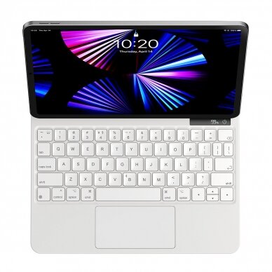 Baseus Brilliance magnetic case wireless keyboard with display iPad 10 10.9&quot; (2022) white 1