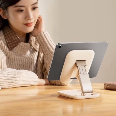 Baseus BS-HP009 Seashell Series foldable tablet stand - Rožinis 13