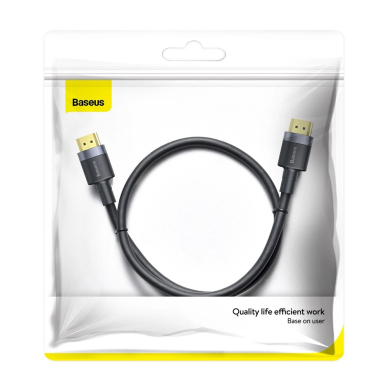 Baseus Cafule HDMI / HDMI 2.0 4K 60 Hz 3D 18 Gbps Kabelis - Juodas 6