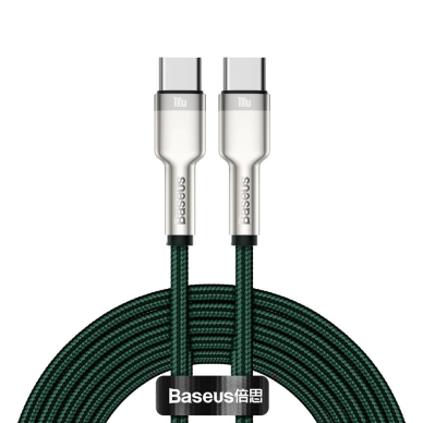 Baseus Cafule Series Kabelis Type-C Į Type-C 100W 2m Žalias