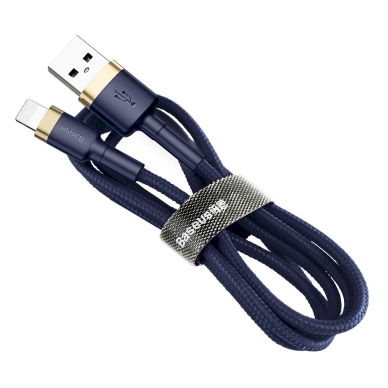 Baseus Cafule USB-A / Lightning 2.4A QC 3.0 Kabelis 1 m - blue-gold 3