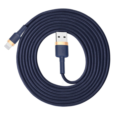 Baseus Cafule USB-A / Lightning 2.4A QC 3.0 Kabelis 1 m - blue-gold 4