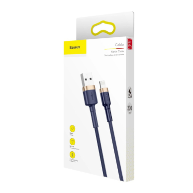 Baseus Cafule USB-A / Lightning 2.4A QC 3.0 Kabelis 1 m - blue-gold 5