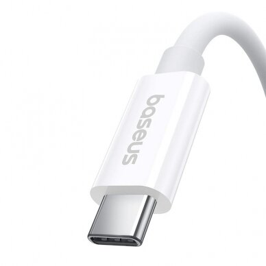 Baseus CB000068 USB-C - USB-C Kabelis 240W PD 8K 60Hz 1m - baltas 6