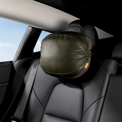 Baseus ComfortRide Series car headrest cushion2 materials - tamsiai žalias 8