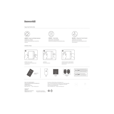 Baseus Crystal tempered glass for iPad Mini 6 2021 + mounting kit - transparent  4