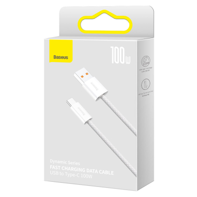 Baseus Dynamic Series USB cable - USB Type C 100W 2m Baltas (CALD000702) 4