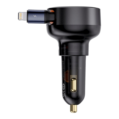 Baseus Enjoyment Pro USB-C (female) / Lightning (male) 60W car Įkroviklis  - Juodas 4