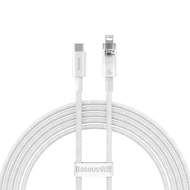 Baseus Explorer Series cable USB-C - Lightning 20W 2 m Baltas (CATS010302)