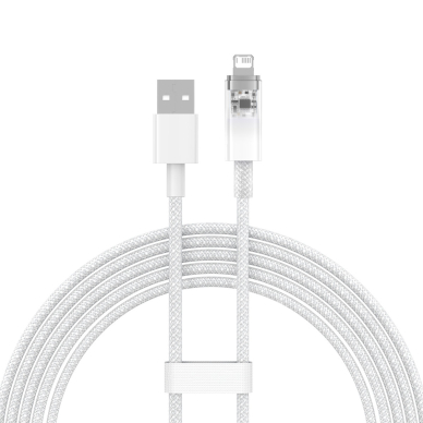 Baseus Explorer Series cable USB - Lightning 2.4A 2 m Baltas (CATS010102) 1