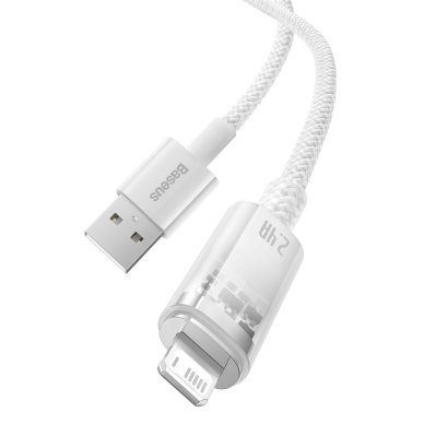 Baseus Explorer Series cable USB - Lightning 2.4A 2 m Baltas (CATS010102) 7