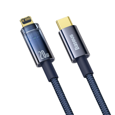 Baseus Explorer Series cable USB Type C - Lightning 20W 1m Mėlynas (CATS000003) 1