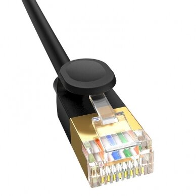 Baseus fast RJ45 cat. network Kabelis. 7 10Gbps 5m thin Juodas 2