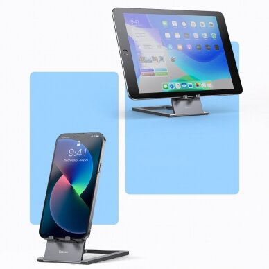 Baseus foldable desk stand tablet holder gray (LUKP000013) 20