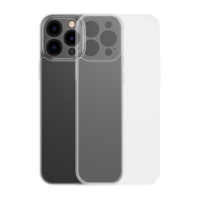 Dėklas Baseus Frosted Glass iPhone 13 Pro Max Skaidrus (ARWS000202)