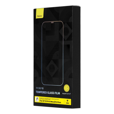 Ekrano apsauga Baseus Full Screen Tempered Glass 0.4mm + Mounting Kit iPhone 14 Plus / 13 Pro Max  4