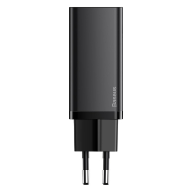 Baseus GaN2 Lite Greitas Buitinis Įkroviklis 65W USB / USB Typ C Greitas Įkrovimas 3.0 (galio nitridas) Juodas (CCGAN2L-B01) UGLX912 1