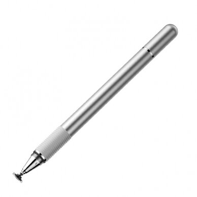 Baseus Golden Cudgel Double-Sided Capacitive Stylus With Precision Disc And Gel Pen Silver (Acpcl-0S)