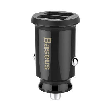 Pakrovėjas Baseus Grain mini 2x USB 3.1A juodas (CCALL-ML01)