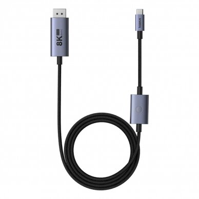 Baseus High Definition Series BS-OH139 USB-C / DP 8K PD 100W 1.5m Kabelis - Juodas