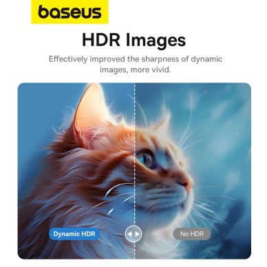 Baseus High Definition Series USB-C to DisplayPort 1.4 8K 60Hz Unidirectional Kabelis 2m - Juodas 13