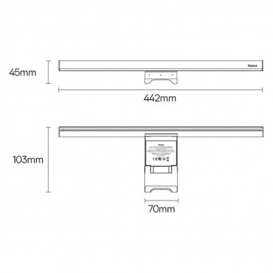 Baseus i-wok2 LED lampdesktop monitor screen lighting Juodas (DGIW000101) 23