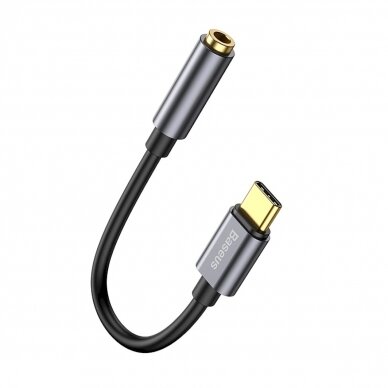 Baseus L54 adapterUSB-C Ausinės / mini jack 3.5mm DAC 24 bit 48 KHz - pilkas 1