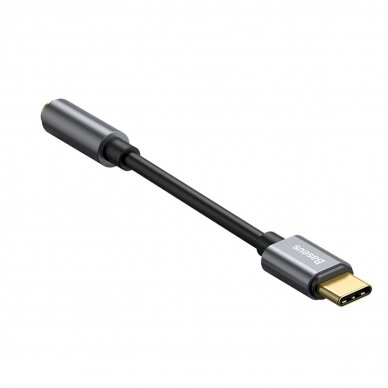 Baseus L54 adapterUSB-C Ausinės / mini jack 3.5mm DAC 24 bit 48 KHz - pilkas 2