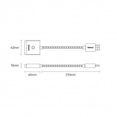 Baseus Lite Series plug adapter HDMI to VGA + mini jack 3.5mm / micro USB power supply Baltas (WKQX010102) 23