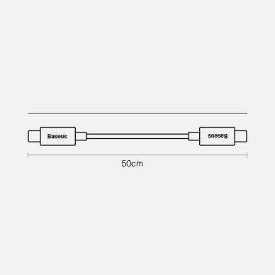 Baseus Magnetic Bracket Power Bank with MagSafe Wireless Charging 10000mAh 20W Overseas Edition Rožinis (PPCX000204) + USB Type C Baseus Xiaobai Series 60W 0.5m 28