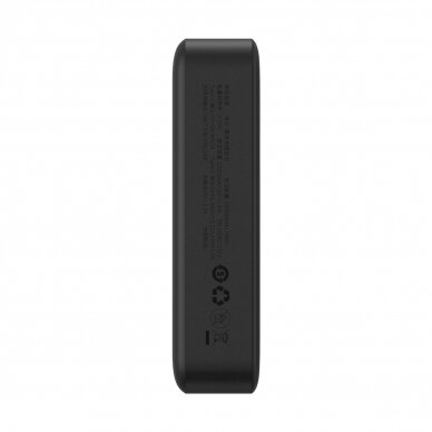 Baseus Magnetic Mini 20000 mAh 20W Powerbank - Juodas + USB-C / USB-C Kabelis 8