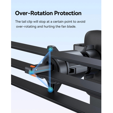 Baseus Metal Age 3 BS-CM028 gravity car air vent Laikiklis - Juodas 12
