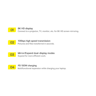 Baseus Metal Gleam multi-functional HUB USB Type C 12in1 HDMI / DP / USB Type C / minijack 3.5mm / RJ45 / SD (WKWG020213) 22