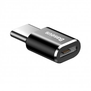 Baseus Mini Micro USB to USB-C adapter - Juodas 4