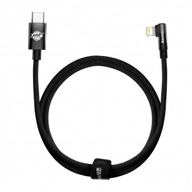 Baseus MVP 2 Elbow-shaped Fast Charging Data Cable Type-C to iP 20W 1m Juodas