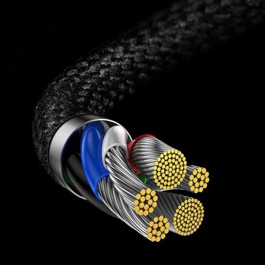 Baseus MVP 2 Elbow-shaped Fast Charging Data Cable Type-C to iP 20W 2m Juodas/Raudonas 14