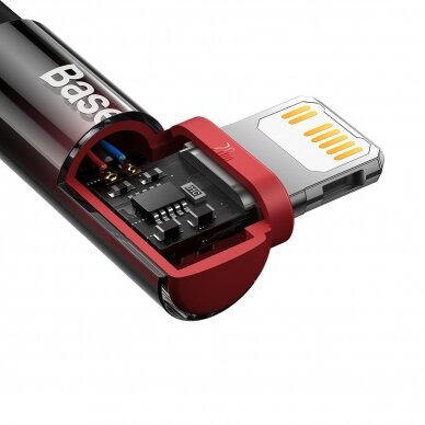 Baseus MVP 2 Elbow-shaped Fast Charging Data Cable Type-C to iP 20W 2m Juodas/Raudonas 7