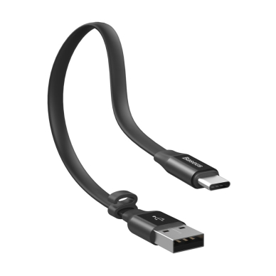 Kabelis Baseus Nimble Flat Portable Usb / Usb-C Cable 2A 0,23M Juodas 2