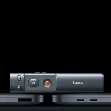 Įkraunamas Belaidis Pultelis su raudonu lazeriu Baseus Orange Dot Wireless Presenter Pilkas (WKCD000013) 12